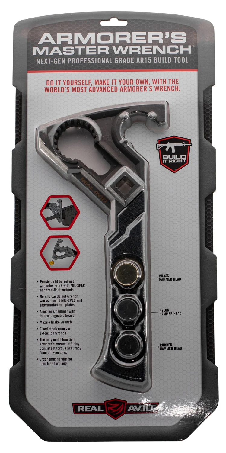 Real Avid AVAR15AMW Armorer's Master Wrench Stainless Steel AR-Platform