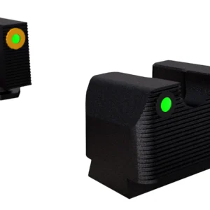 Rival Arms RA3A231G Night Sights for Glock MOS Green Tritium Orange Outline Front Sight-Green Tritium Black Outline Rear Sight Glock 17/19