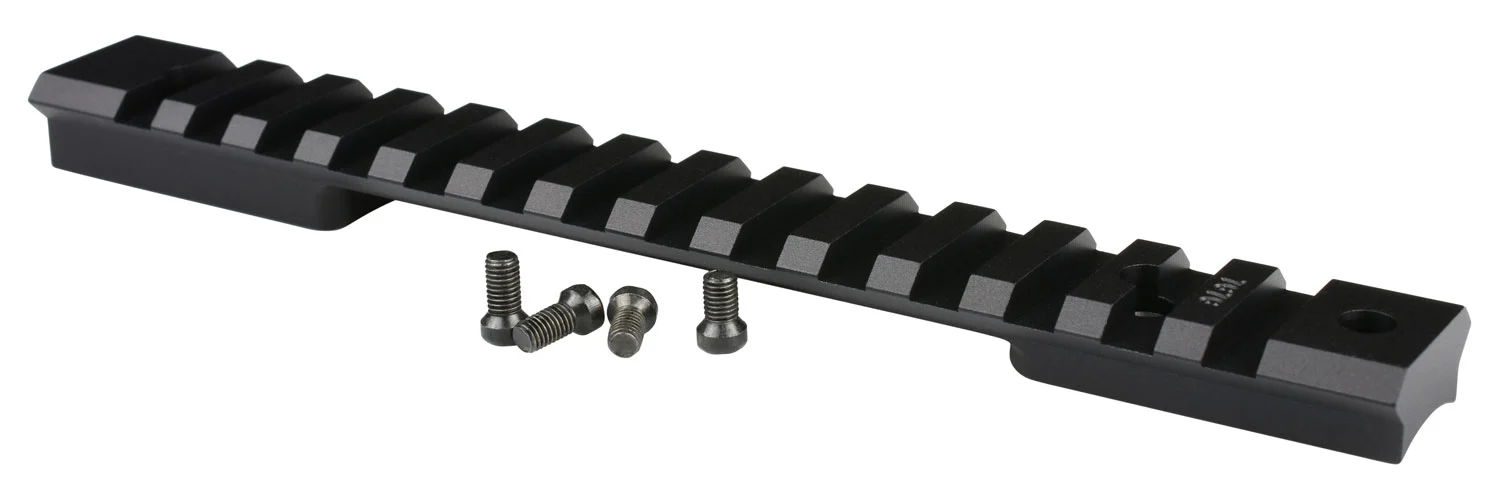 Warne 7672M Mountain Tech Tactical Rail Black Anodized Aluminum, Fits HS Precision/Bergara Premier/Remington 700 Long Action, 0 MOA