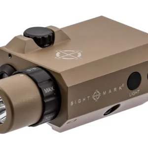Sightmark SM25012DE LoPro Mini Combo Flashlight and Green Laser Sight Dark Earth 300 Lumens White LED