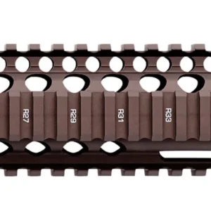 Daniel Defense 0100408001 M4A1 RIS II Handguard 12.25" 2-Piece, Free-Floating Style Made of 6061-T6 Aluminum with Flat Dark Earth Anodized Finish & Picatinny Rail for AR-15