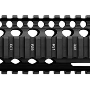 Daniel Defense 0100408001006 M4A1 RIS II Handguard 12.25" 2-Piece, Free-Floating Style Made of 6061-T6 Aluminum with Black Anodized Finish & Picatinny Rail for AR-15