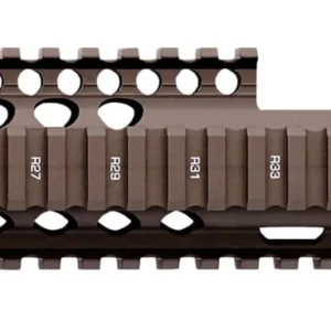 Daniel Defense 0100408030 M4A1 FSP RIS II Handguard 12.25" 2-Piece, Free-Floating Style Made of 6061-T6 Aluminum with Flat Dark Earth Anodized Finish & Picatinny Rail for AR-15