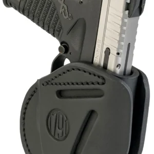 1791 Gunleather 3WH4SBLA 3-Way IWB/OWB Size 04 Stealth Black Leather Belt Loop Fits Walther PPS Fits Taurus G2C Fits Springfield XD/XDS Ambidextrous Hand