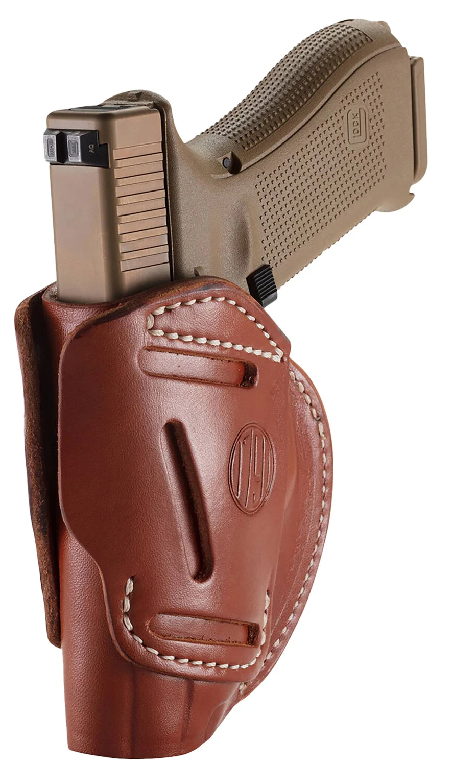 1791 Gunleather 3WH5CBRA 3-Way IWB/OWB Size 05 Classic Brown Leather Belt Loop Compatible w/ Glock 17 Compatible w/ Springfield XD Compatible w/ S&W M&P Compatible w/ HK VP9 Ambidextrous Hand