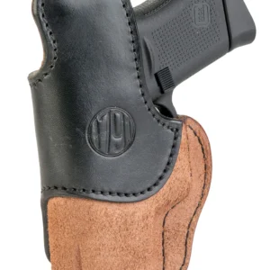 1791 Gunleather RCH3BLBR RCH IWB Size 03 Black/Brown Leather Belt Clip Compatible w/Ruger LC9/1911/Glock 43/43X Right Hand