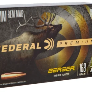 Federal PR7BCH1 Premium 7mmRemMag 168gr Berger Hybrid Hunter 20 Per Box/10 Case