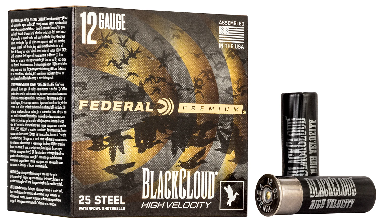 Federal PWBXH1434 Black Cloud FS High Velocity 12Gauge 3" 1 1/8oz 4Shot 25 Per Box/10 Case