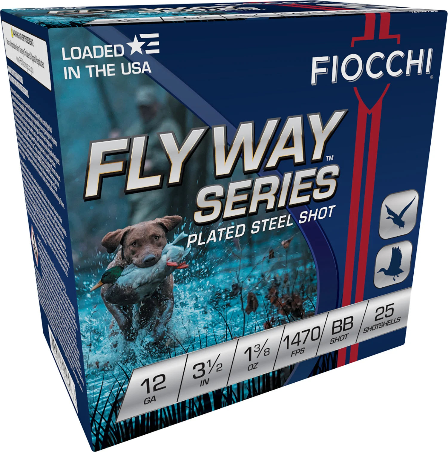 Fiocchi 1235STBB Flyway 12Gauge 3.50" 1 3/8oz BBShot 25 Per Box/10 Case