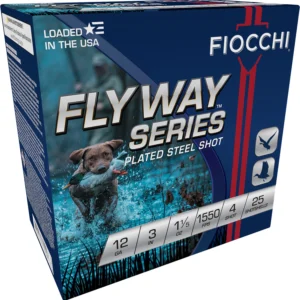 Fiocchi 123ST154 Flyway 12Gauge 3" 1 1/5oz 4Shot 25 Per Box/10 Case