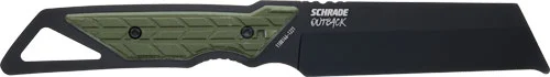 SCHRADE KNIFE OUTBACK CLEAVER - FIXED 3.6" BLACK/GREEN