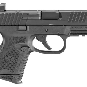 FN 66100572 509C MRD Compact Frame9mm Luger 10+1 3.70" Black Recessed Target Crown Steel Barrel, Black PVD Optic Ready/Serrated Steel Slide & Polymer Frame w/Picatinny Rail, Ambidextrous