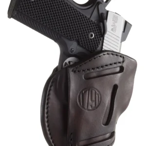 1791 Gunleather 3WH1SBRA 3-Way IWB/OWB Size 01 Signature Brown Leather Belt Loop Fits 1911 3-4" Ambidextrous Hand