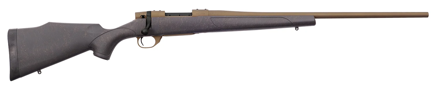 Weatherby VWB270NR4T Vanguard Weatherguard 270 Win 5+1 24" Barrel, Burnt Bronze Cerakote Metal Finish, Bronze Webbed Black Fixed Monte Carlo Stock