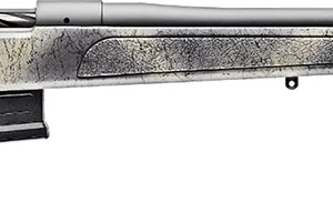 Bergara Rifles B14S382 B-14 Wilderness HMR 6.5 Creedmoor 5+1 24" Threaded, Sniper Gray Cerakote Barrel/Rec, Adj. SoftTouch Woodland Camo Stock with Mini-Chassis, Omni Muzzle Brake