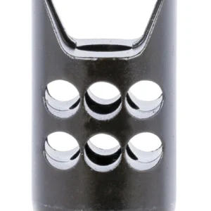 Ruger 90698 Hybrid Muzzle Brake Matte Black Steel 1/2"x28 Threads, 2.20" OAL 1" Diameter, 35 Cal