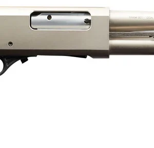 Charles Daly 930228 301 Tactical 12 Gauge Pump 3" 5+1 18.50" Nickel Vent Rib Barrel, Nickel Aluminum Receiver, Black Fixed Synthetic w/Pistol Grip Stock,