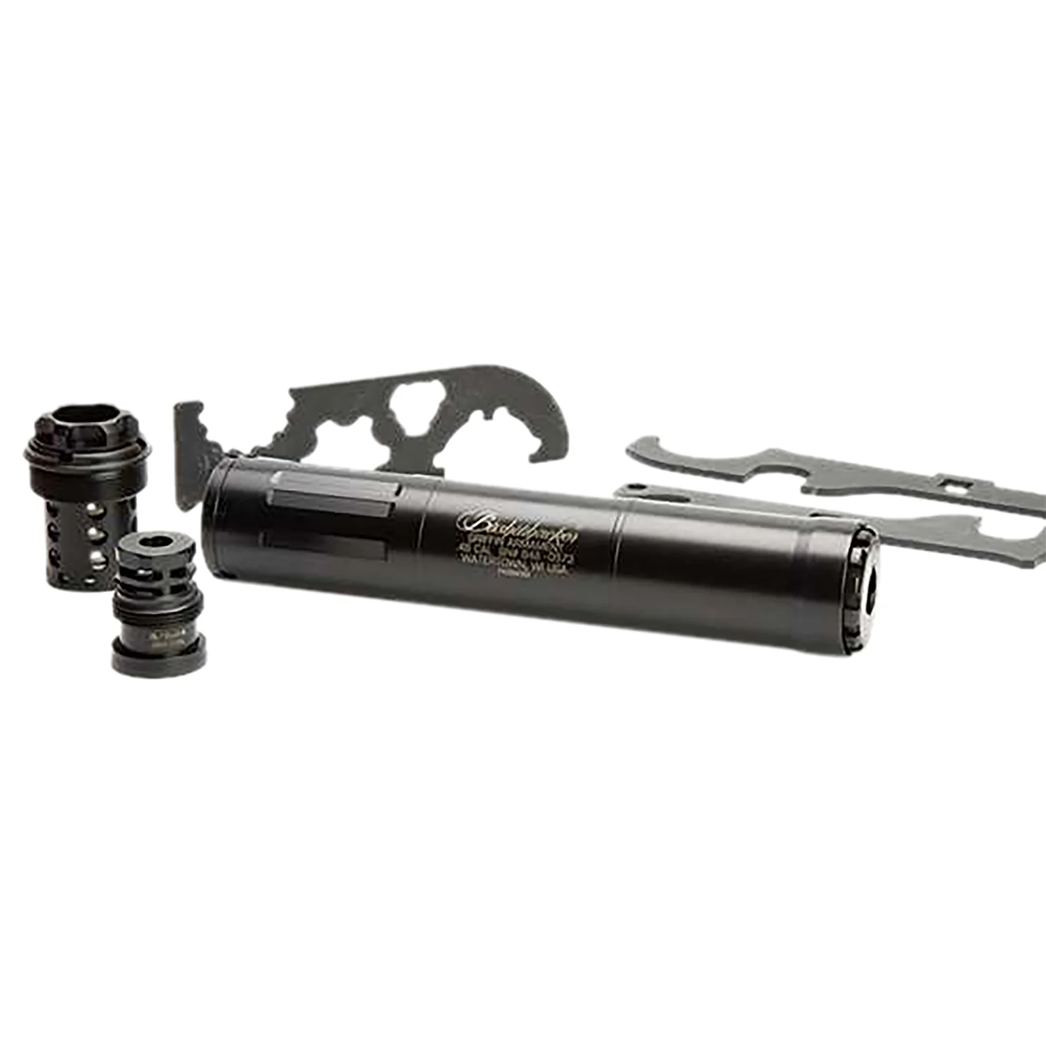 GRIFFIN ARMAMENT GABUSH46-W Bushwacker 46 Modular Multi-Caliber 1.50" Black 17-4 Stainless Steel 5/8"-24 tpi
