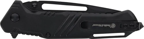 S&W KNIFE EXTREME OPS 3" TANTO - W/GLASS BREAKER BLACK/BLACK
