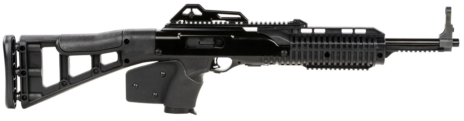 Hi-Point 3895TSCA 3895TS Carbine *CA Compliant 380 ACP Caliber with 16.50" Barrel, 10+1 Capacity, Black Metal Finish, Black All Weather Skeletonized Stock & Black California Paddle Grip Right Hand