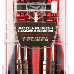 Real Avid AVHPS Accu-Punch Hammer & Punches Steel Red Rubber Handle