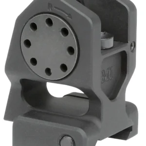 Midwest Industries MICBUIS Combat Rifle Rear Fixed Sight Black Hardcoat Anodized for AR-15, M16, M4