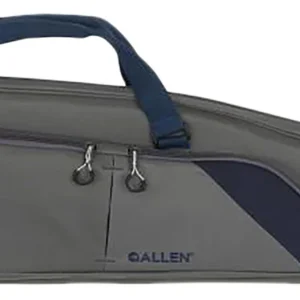 Allen 64250 Kenosha Rifle Case 50" Gray Endura w/Indigo Trim, Foam Padding, Gusseted Accessory Pockets, Lockable Zippers & Adjustable Sling