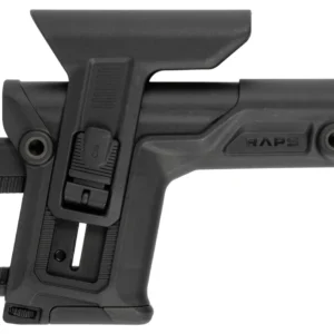 FAB Defense FXRAPS RAPS Rapid Adjustment Precision Stock Integrated Cheek-Rest & Adjustable LOP Ambidextrous 1Latch System Black Polymer