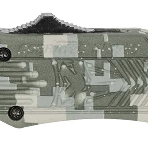 CobraTec Knives SADCCTK1SDAGNS CTK-1 Small 2.75" OTF Dagger Plain D2 Steel Blade/Winter Digi Camo Aluminum Handle Features Glass Breaker Includes Pocket Clip