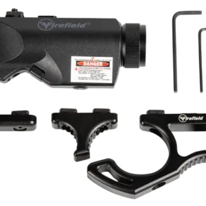 Firefield FF35010K Rival XL Foregrip Flashlight Red Laser Combo Kit Matte Black 75/150 Lumens White LED Light