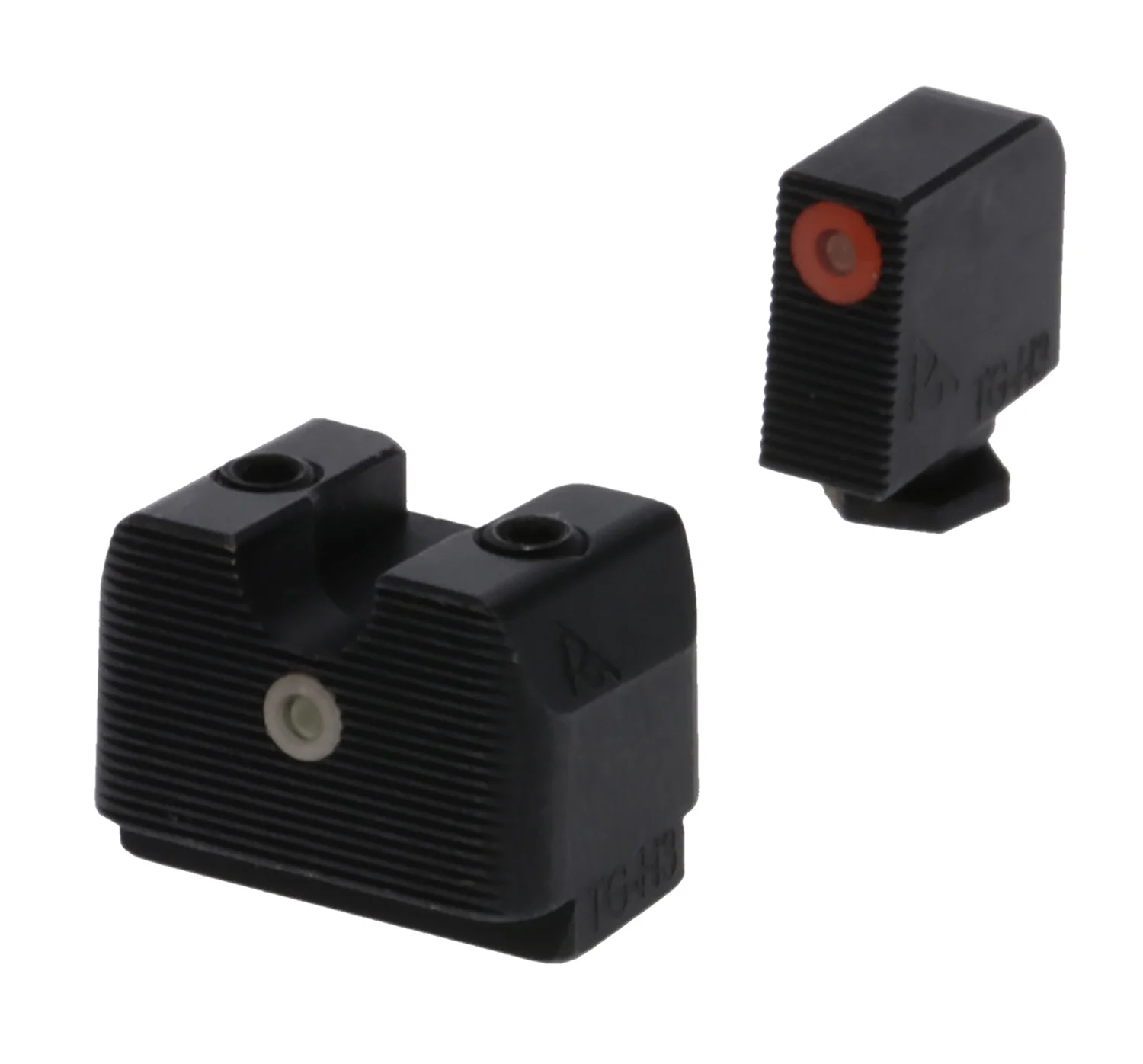 Rival Arms RA4A231G In-Line MOS Night Sights for G17/G19 Green Tritium Orange Outline Front Sight-Green Tritium White Outline Rear Sight