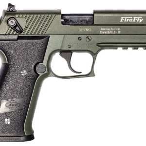 GSG GERG2210FFG FireFly 22 LR 10+1 4" Green Steel Barrel, Serrated Slide, Zinc Alloy w/Accessory Rail Frame, Black Polymer Grip