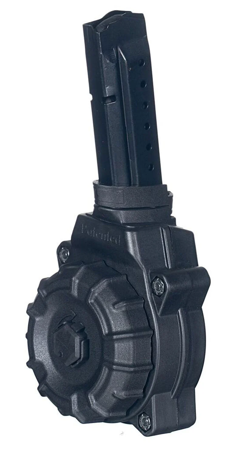 ProMag DRMA27 Standard 30rd Drum 9mm Luger Compatible w/ Glock 17/19 Black DuPont Zytel Polymer