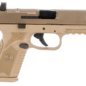 FN 66100742 509M MRD Mid-Size 9mm Luger 10+1 4" Black Recessed Crown Barrel, Flat Dark Earth PVD Optic Ready/Serrated Steel Slide, Flat Dark Earth Polymer Frame w/Picatinny Rail, Ambidextrous