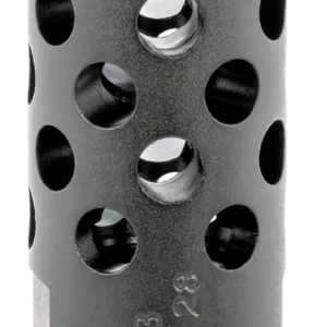 Ruger 90486 Radial Ported Muzzle Brake Black Oxide Steel 1/2"x28 Threads, 1.75" OAL .75" Diameter, 5.56 NATO