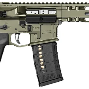 Radian Weapons R0515 Model 1 Pistol 223 Wylde 30+1 10.50", OD Green Billet Rec/M-Lok Handguard, Smooth Buffer Tube (No Brace), Magpul Grip, Ambi Controls, Dead Air QD Flash Hider, Adj. Triggers