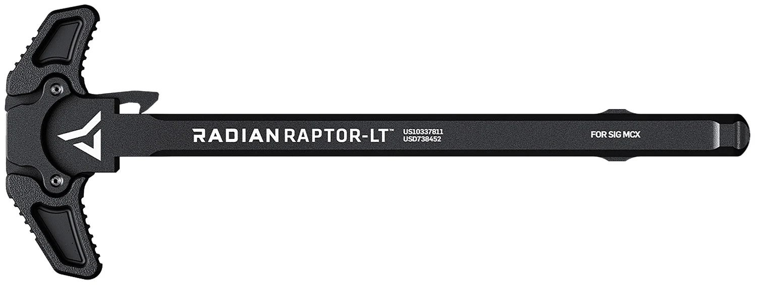 Radian Weapons R0364 Raptor LT Lightweight Ambi Charging Handle, Black, Fits Sig MCX