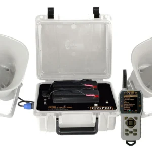 Foxpro SSCPW Super Snow-Crow Pro Attracts Crow/Predator/Snow Goose Features TX1000 Transmitter White ABS Polymer