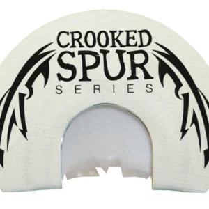 Foxpro CSMOUTHWHTSLASH Crooked Spur V-Cut Slash Diaphragm Call Triple Reed Turkey Sounds Attracts Turkeys White