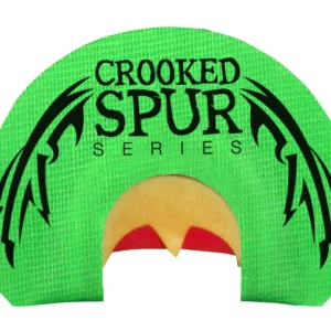 Foxpro CSMOUTHBACKWING Crooked Spur Back Wing Diaphragm Call Triple Reed Turkey Sounds Attracts Turkeys Green
