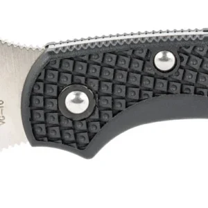 Spyderco C28FPWCBK2 Dragonfly 2 Lightweight 2.28" Folding Wharncliffe Plain VG-10 SS Blade Black Bi-Directional Texturing FRN Handle Includes Pocket Clip