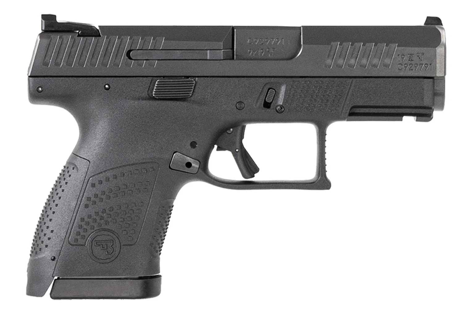 CZ-USA 91560 P-10 S 9mm Luger 12+1 3.50" Black Steel Barrel, Black Nitride Serrated Steel Slide, Black Polymer Frame w/Picatinny Rail, Black Interchangeable Backstrap Grip, Ambidextrous