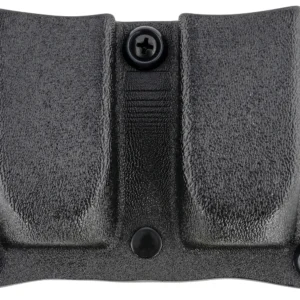 DeSantis Gunhide A87KJKKZ0 Quantico Double Mag Pouch OWB Black Kydex, Belt Clip Fits Belts Up To 1.50" Wide, Compatible w/Sig P365, Ambidextrous