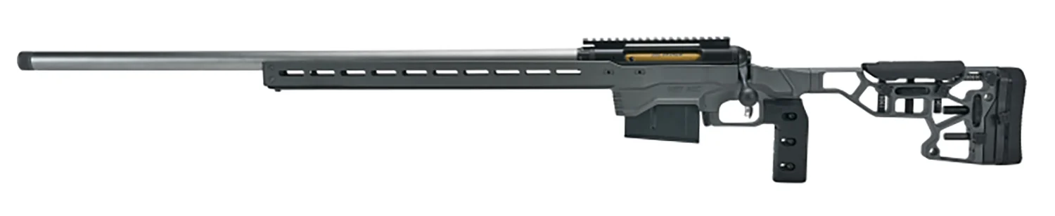 Savage Arms 57703 110 Elite Precision 6.5 Creedmoor 10+1 26" Matte Stainless, Matte Black Rec, Gray Cerakote Adjustable MDT ACC Aluminum Chassis Stock, Left Hand (MB Not Included)
