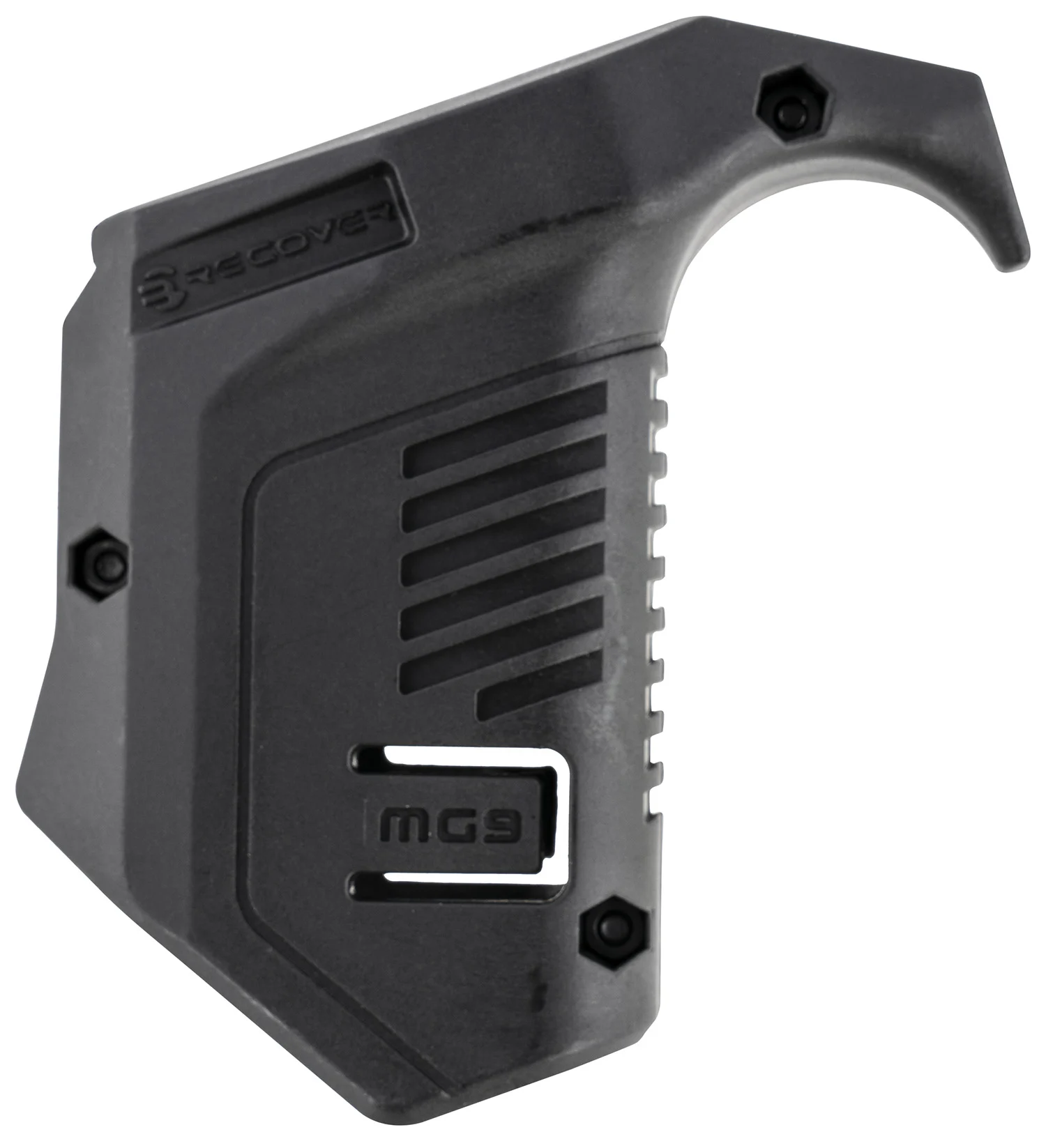 Recover Tactical MG9 Angled Mag Pouch Black Polymer, Picatinny Rail Mount, Compatible w/ Glock