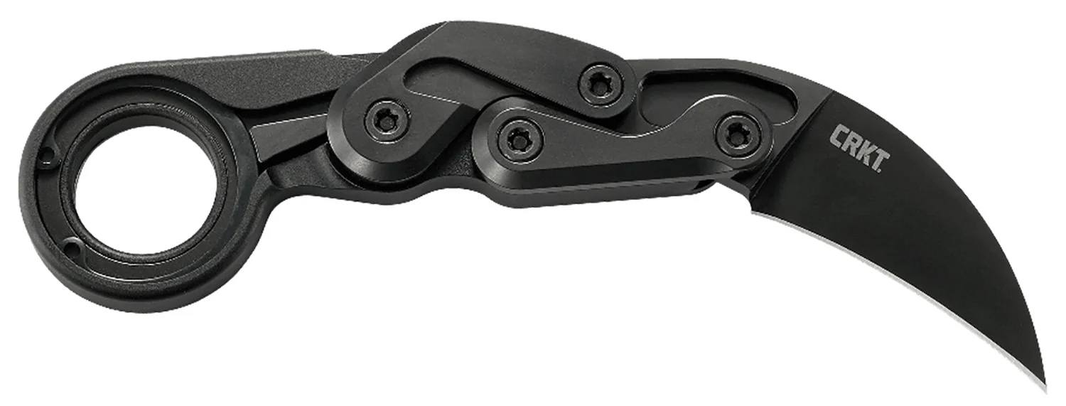 CRKT 4042 Provoke First Responder 2.41" Folding Plain Black TiN D2 Steel Blade/Black Aluminum Handle Includes Sheath
