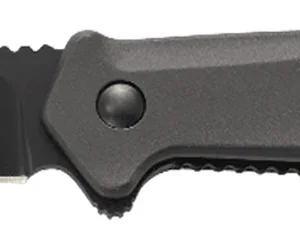 CRKT K500GKP Helical  3.52" Folding Tanto Plain Black Oxide D2 Steel Blade/ Black Aluminum Handle Includes Pocket Clip