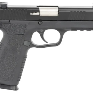Kahr Arms TP90S94N TP9-2 9mm Luger Caliber with 4" Barrel, 8+1 Capacity, Black Finish Picatinny Rail Frame, Serrated Matte Black Stainless Steel Slide, Textured Polymer Grip & TruGlo Night Sights