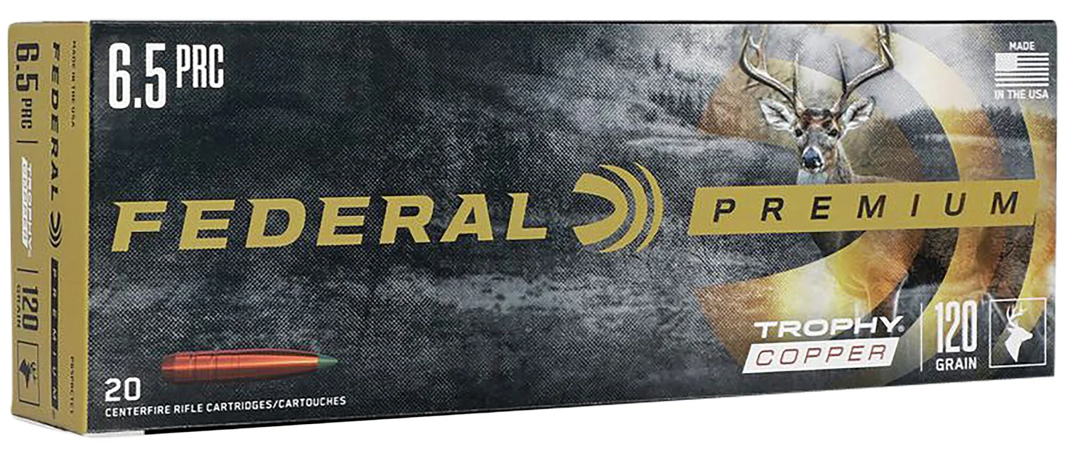 Federal P65PRCTC1 Premium 6.5PRC 120gr Trophy Copper 20 Per Box/10 Case