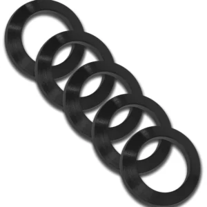GrovTec US Inc GTHM319 Crush Washer  223 Cal Black Nitride Steel 1/2"-28 tpi Rifle 5 Per Pack
